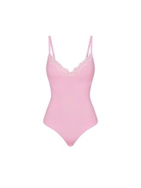 NWT Skims Fits Everybody Lace Push Up Thong Bodysuit SMALL